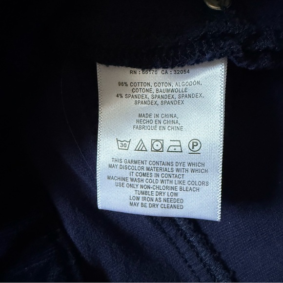 ANTHROPOLOGIE PILCRO Plus Size 32 High Rise Skinny Navy Corduroy 35” Waist Jeans - Picture 13 of 16